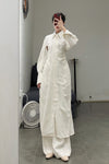 mame kurogouchi long shirt dress MM22SS DR033 white